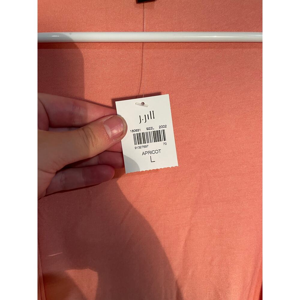 J.Jill Wearever Collection Open Waterfall Front Cardigan in Apricot Size Large - Picture 10 of 11